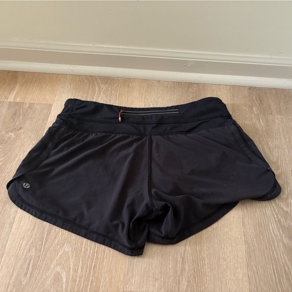 Lululemon Black Running Shorts | Zip Pocket | Size 6 | Lightweight Activewear - Picture 2 of 2